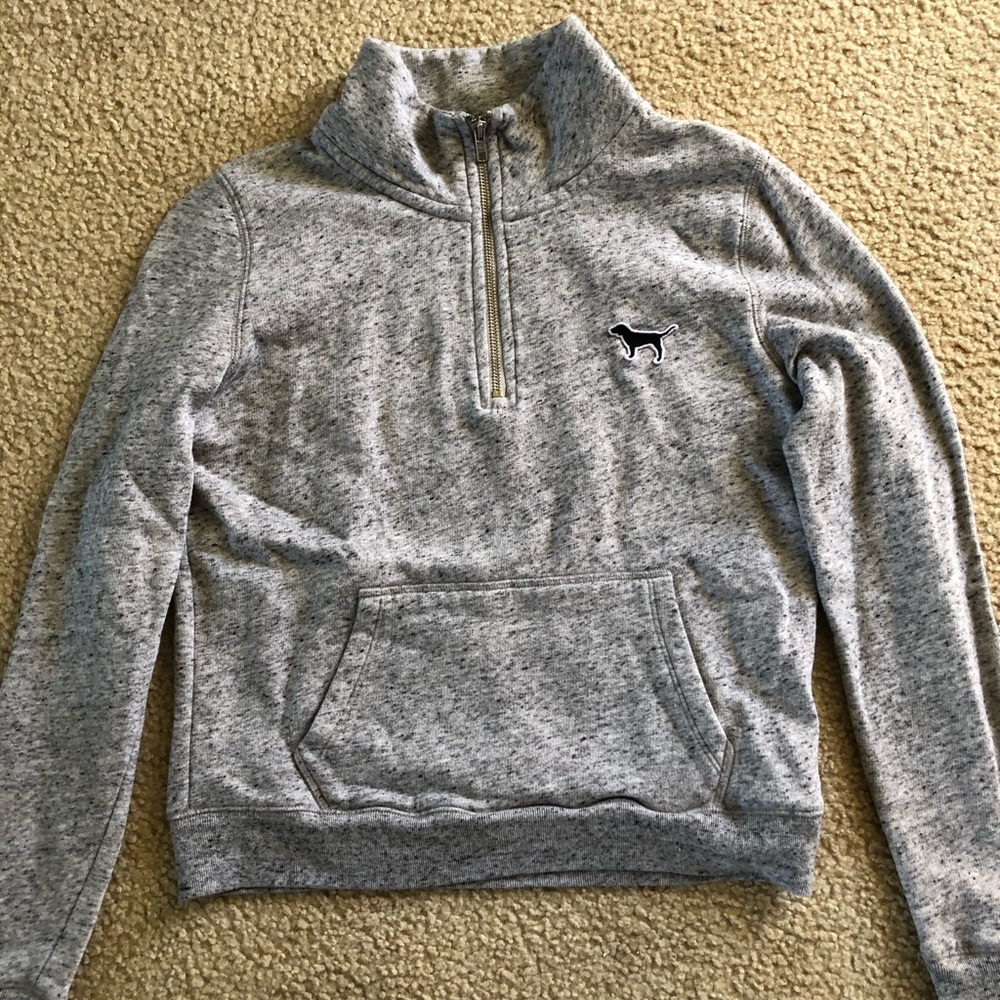 Pink quarter zip up